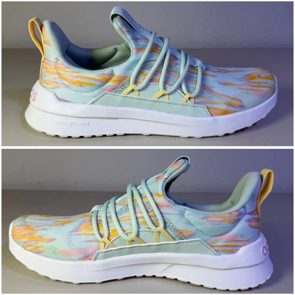 Adidas Lite Racer Adapt 5.0 K Slip On Sneakers Youth Kids 7 / Womens 8.5 ID3647